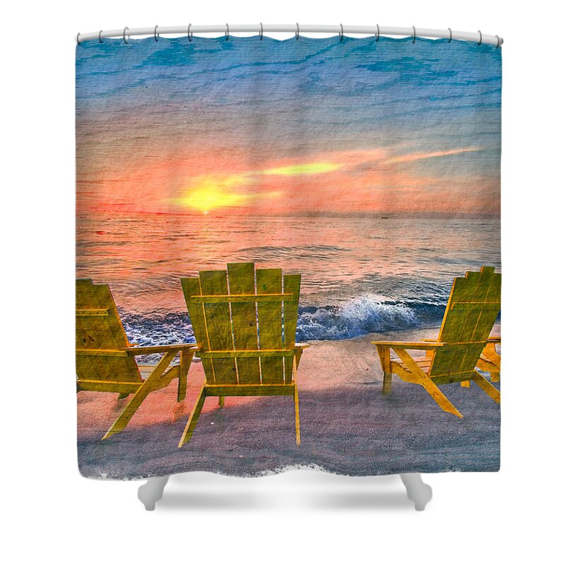 Clouds Shower Curtain featuring the photograph Sea Dreams II by Debra and Dave Vanderlaan