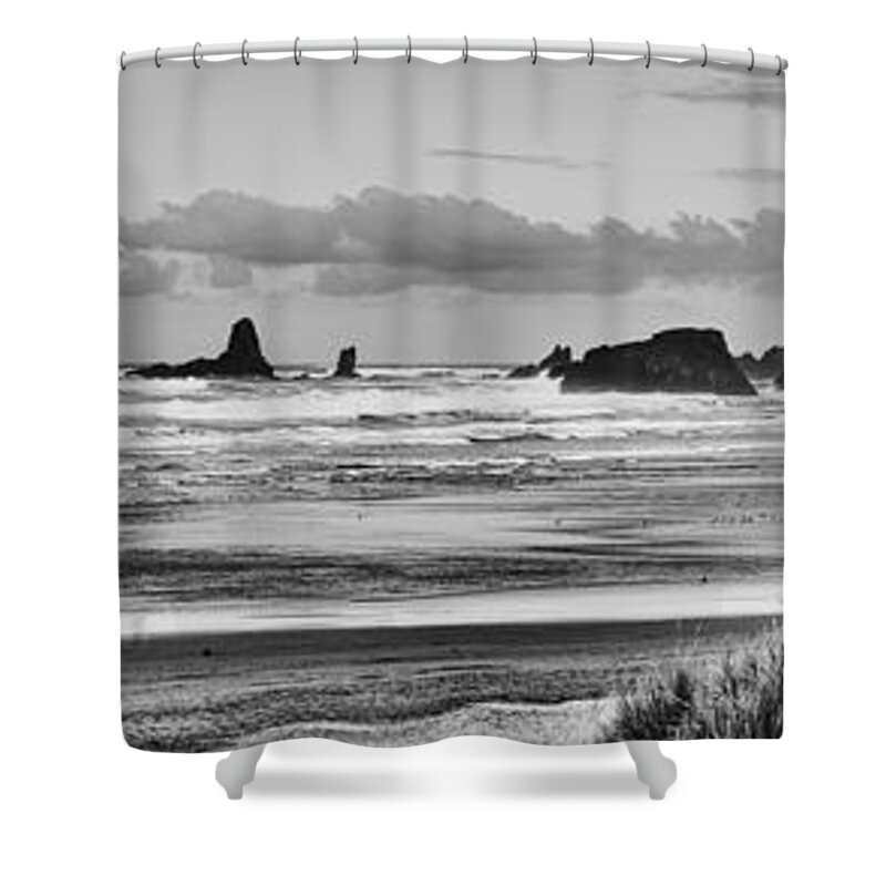 Seaside Shower Curtain featuring the photograph Seaside by the Ocean by James Heckt