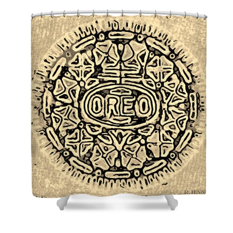 Oreo Shower Curtain featuring the photograph Sepia Oreo by Rob Hans