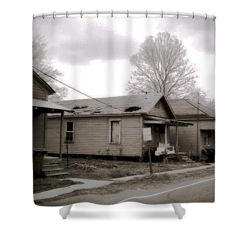 Louisiana Shower Curtain featuring the photograph Shacks 2 by Doug Duffey