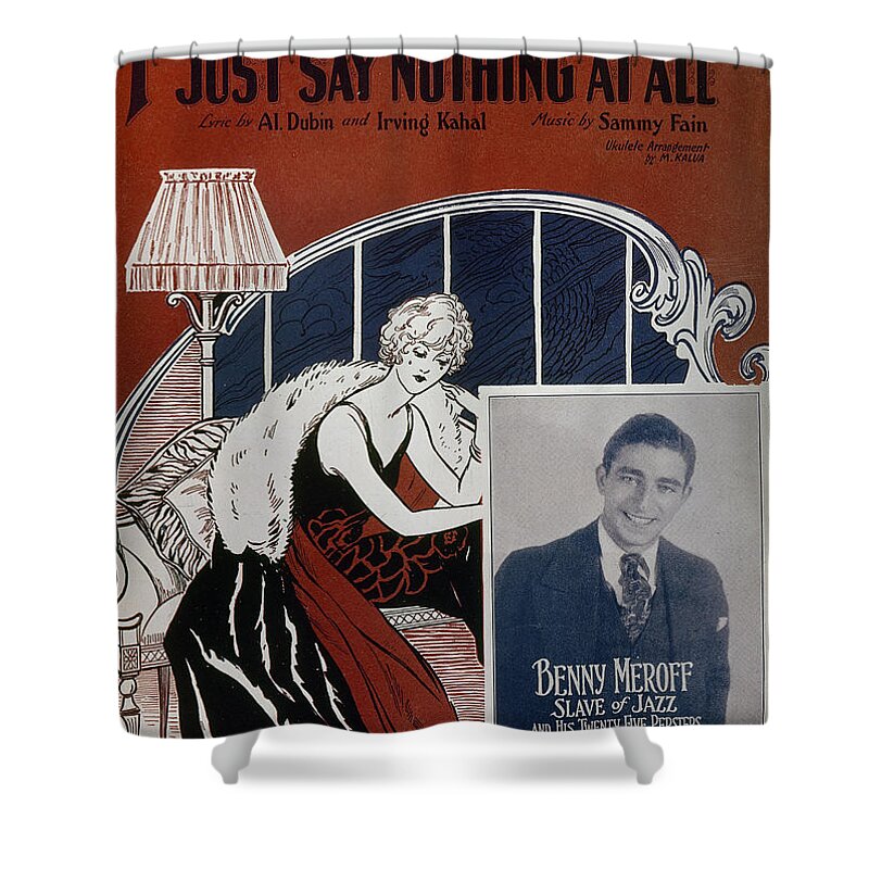 1926 Shower Curtain featuring the photograph Sheet Music Cover, 1926 by Granger