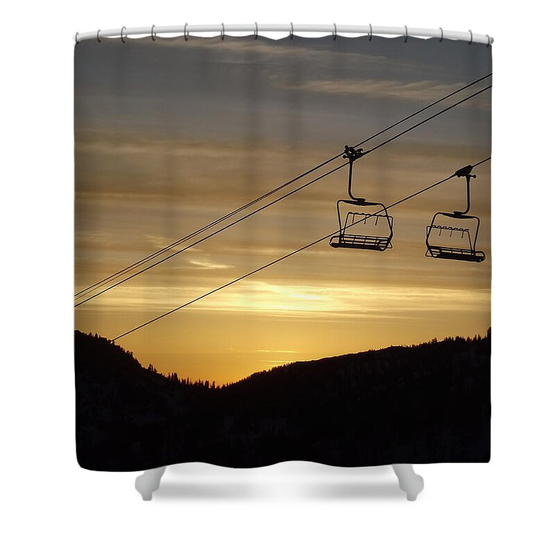 Landscape Shower Curtain featuring the photograph Shining by Michael Cuozzo