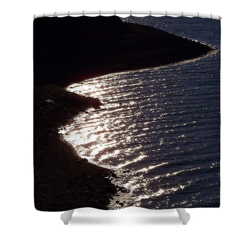 Water Shower Curtain featuring the photograph Shining Shoreline by Dorrene BrownButterfield