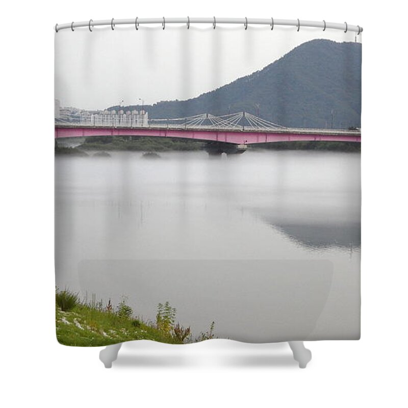 Shoyang Bridge Shower Curtain featuring the photograph Shoyang Bridge by Kume Bryant
