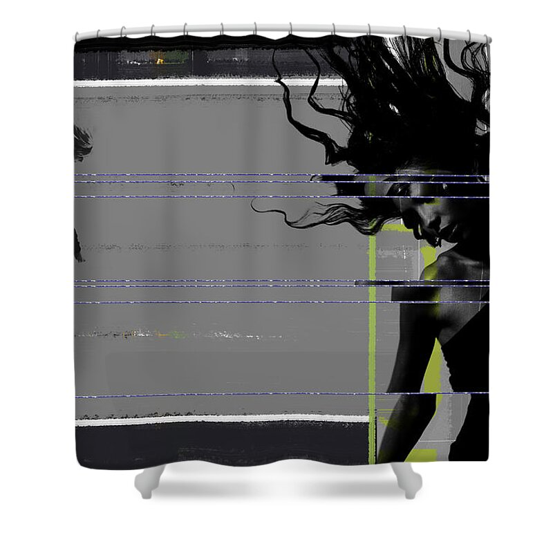 Dancing Shower Curtain featuring the photograph Shuttered Glass by Naxart Studio