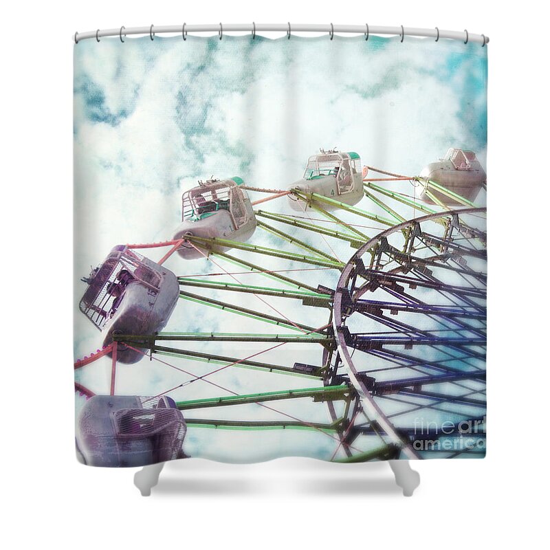 Skydiver Shower Curtain featuring the photograph Skydiver by Sylvia Cook