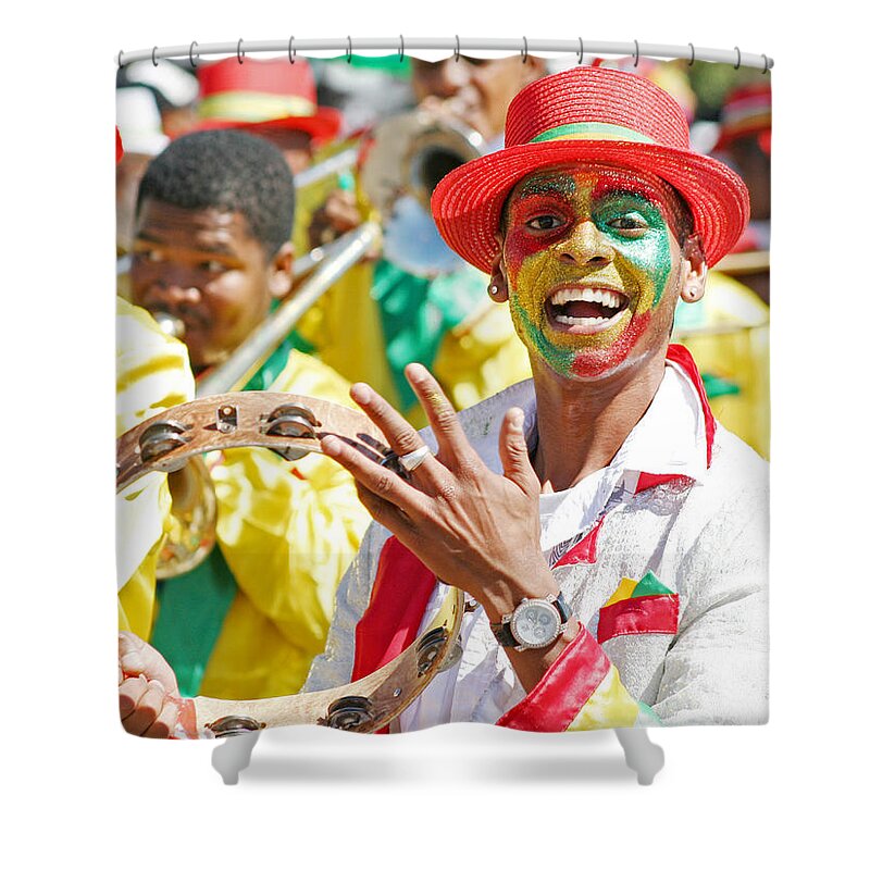 Fine Art America Shower Curtain featuring the photograph Smile by Andrew Hewett
