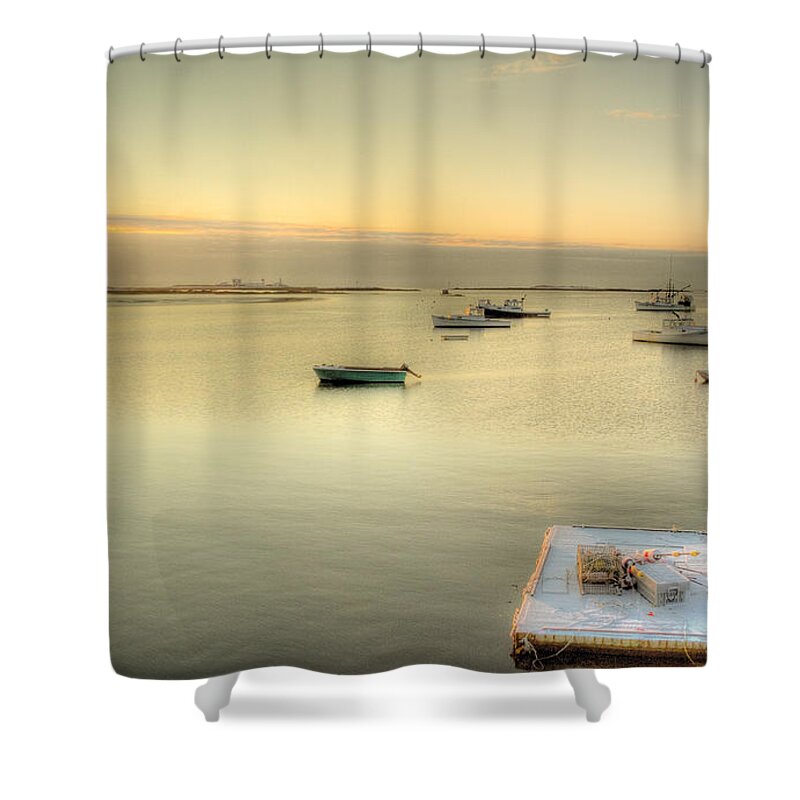 Maine Shower Curtain featuring the photograph Snowy Morning by Brenda Giasson