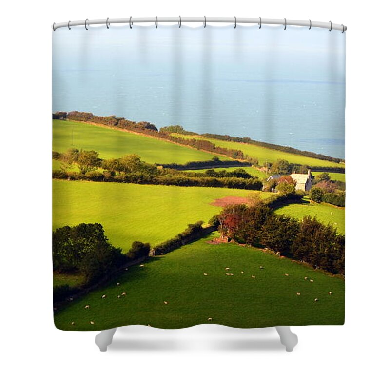 Somerset Shower Curtain featuring the photograph Somerset Coast by Carla Parris