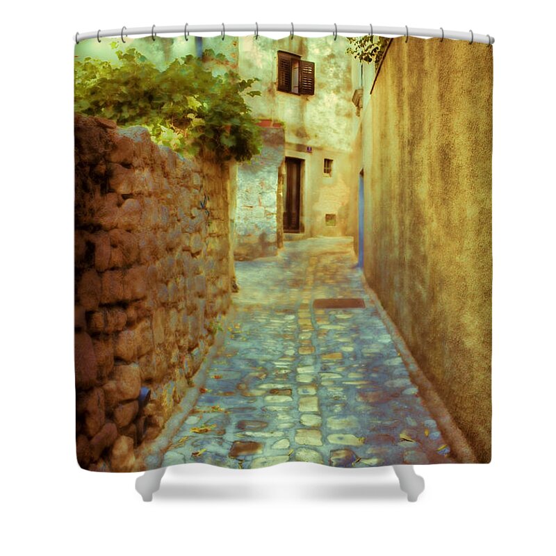 Stone Shower Curtain featuring the photograph Stones and walls by Jasna Buncic