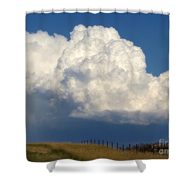 Clouds Shower Curtain featuring the photograph Storm's A Brewin' by Dorrene BrownButterfield