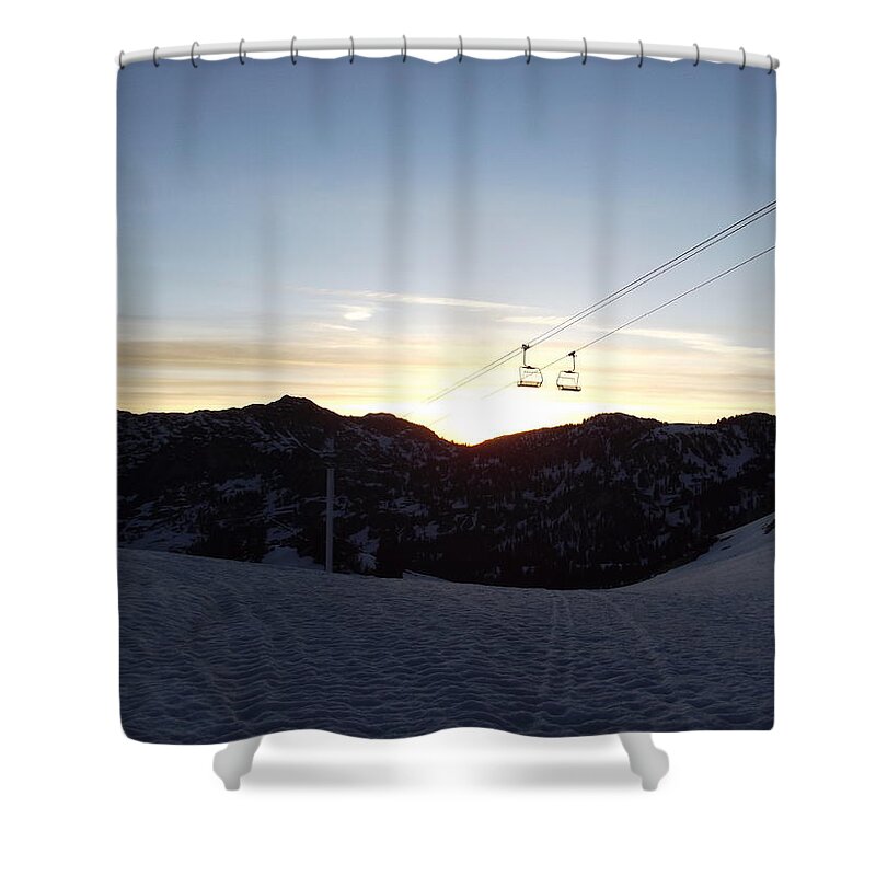 Sunrise Shower Curtain featuring the photograph Sugarloaf Sunrise by Michael Cuozzo