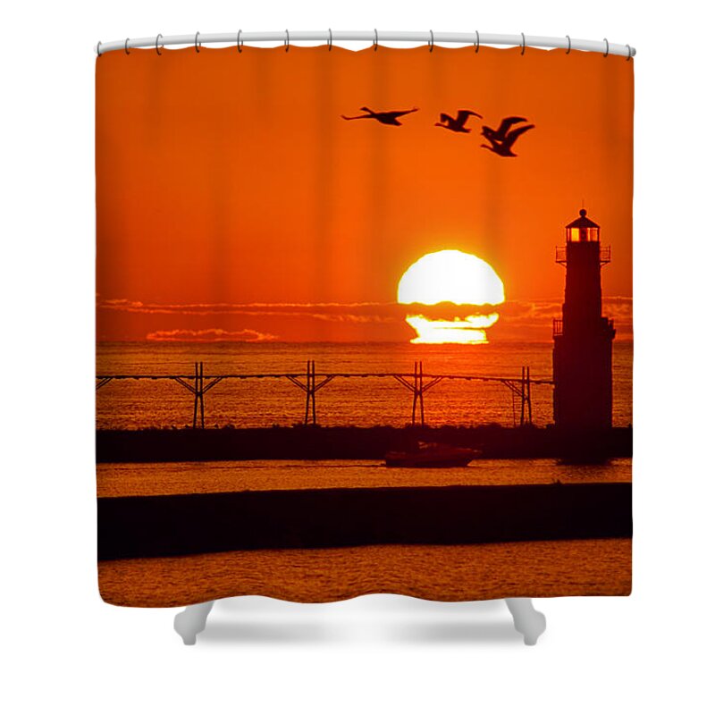Lighthouse Shower Curtain featuring the photograph Summer Escape by Bill Pevlor
