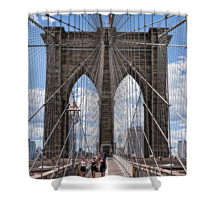 Nyc Shower Curtain featuring the photograph Suspended Animation by S Paul Sahm