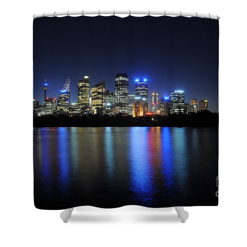 Sydney Shower Curtain featuring the photograph Sydney Skyline 1 by Vivian Christopher