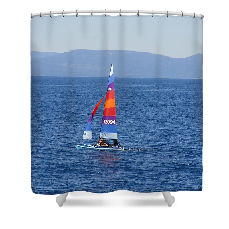 Sail Shower Curtain featuring the photograph Tall Sail by Shannon Grissom