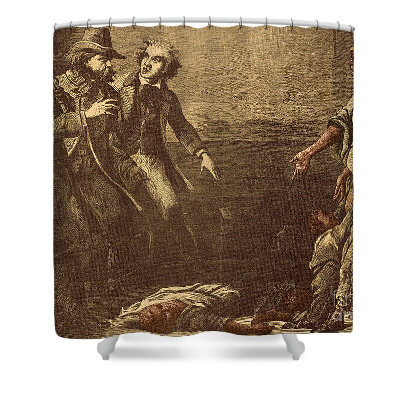 America Shower Curtain featuring the photograph The Capture Of Margaret Garner by Photo Researchers