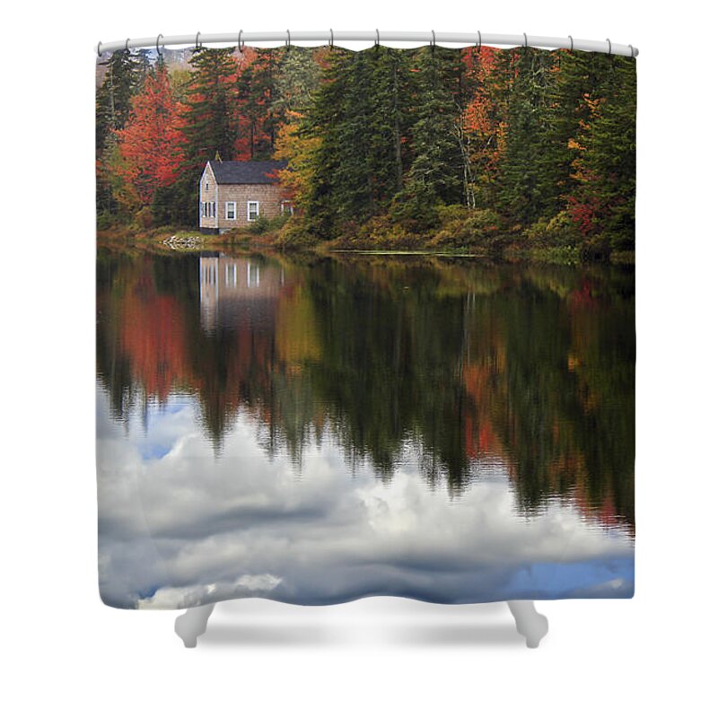 Maine Shower Curtain featuring the photograph The Color of Music by Brenda Giasson
