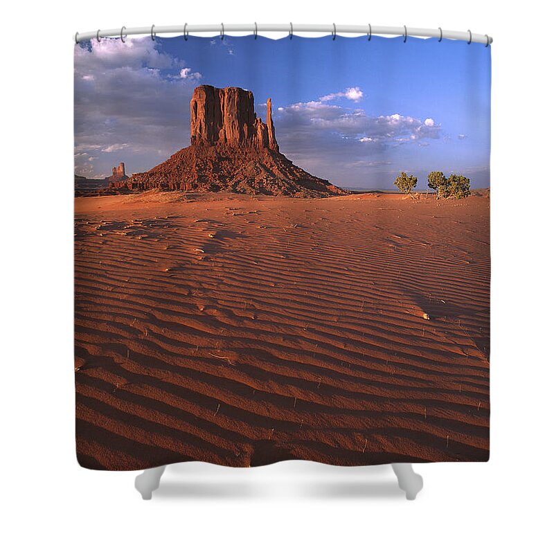 00175085 Shower Curtain featuring the photograph The East And West Mittens Surrounded by Tim Fitzharris