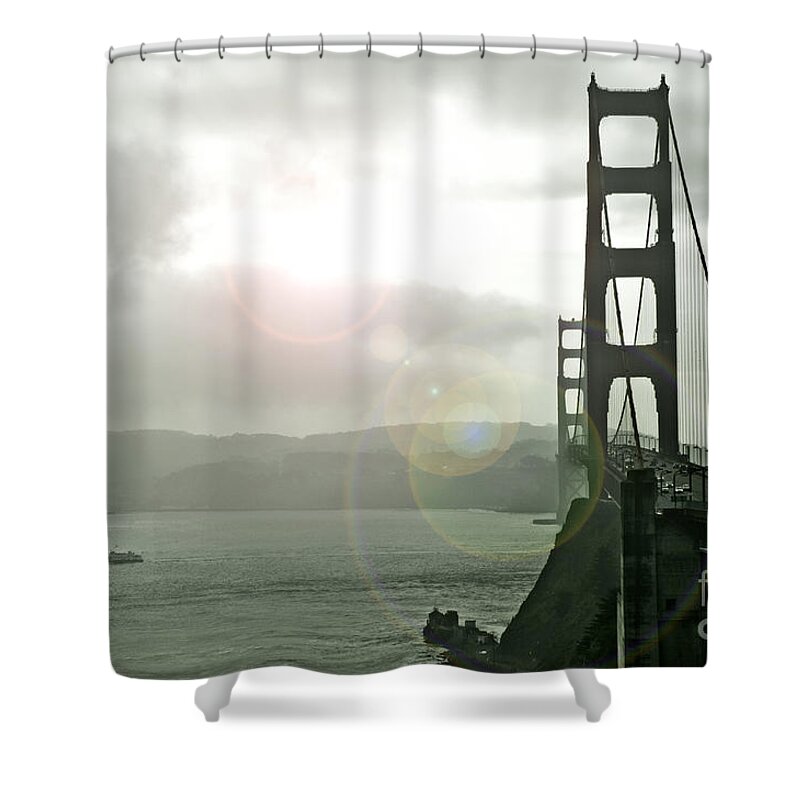 Golden Gate Shower Curtain featuring the photograph The Golden Gate Bridge by Micah May