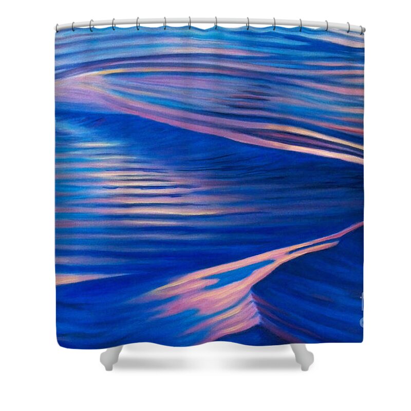 Water Shower Curtain featuring the painting The Last Embrace by Brian Commerford