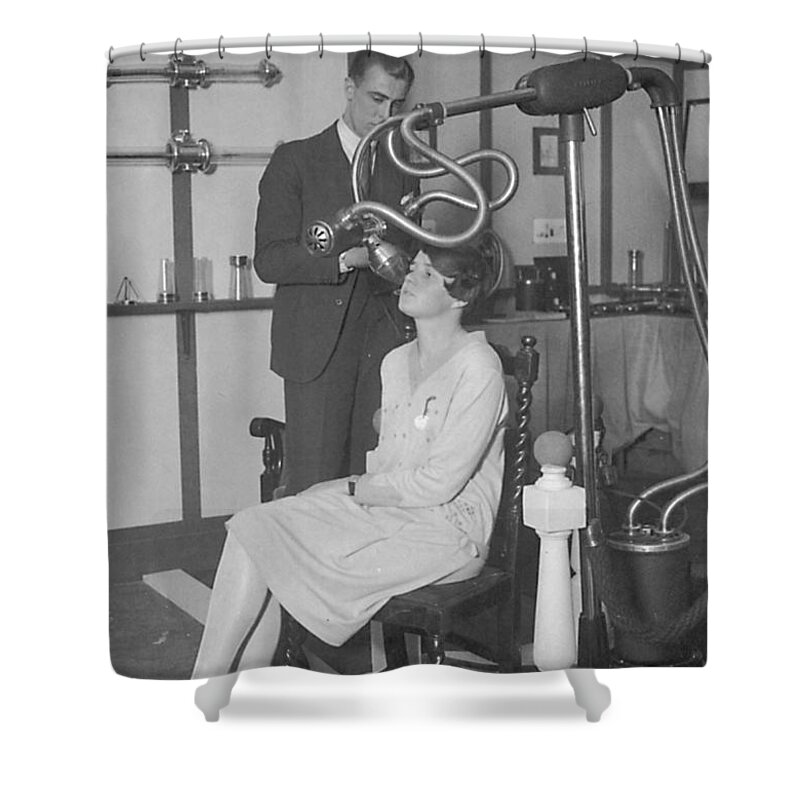Science Shower Curtain featuring the photograph The Metalix Tube For Therapy, 1928 by Science Source