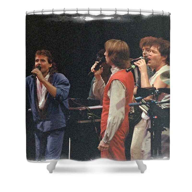 Concert Shower Curtain featuring the photograph The Monkees by Mike Martin