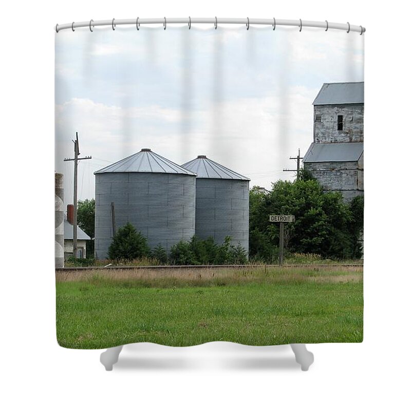 Silos Shower Curtain featuring the photograph The Other Detroit by Keith Stokes