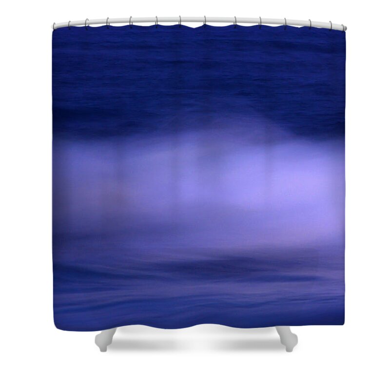 Sea Shower Curtain featuring the photograph The Red Moon And The Sea by Hannes Cmarits