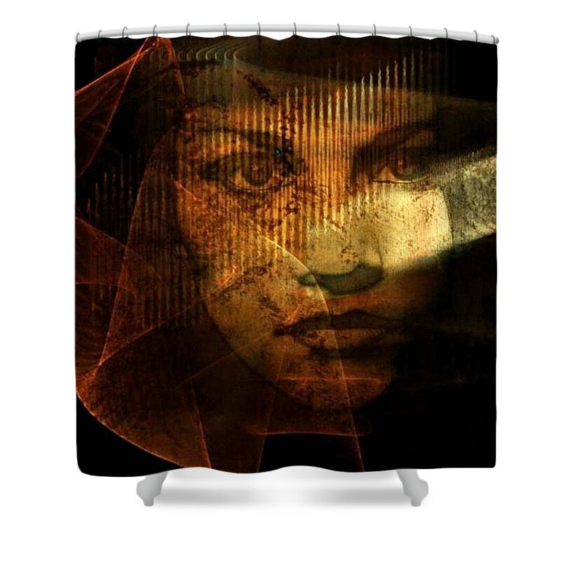 Woman Shower Curtain featuring the digital art The veil by Gun Legler