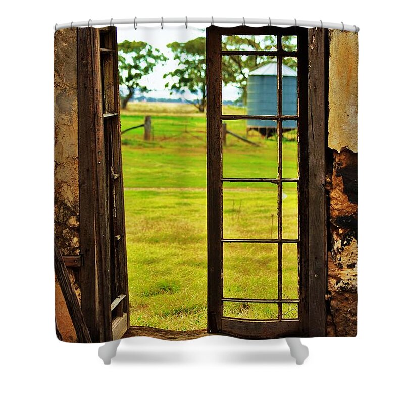 Melbourne Shower Curtain featuring the photograph The view from within by Blair Stuart