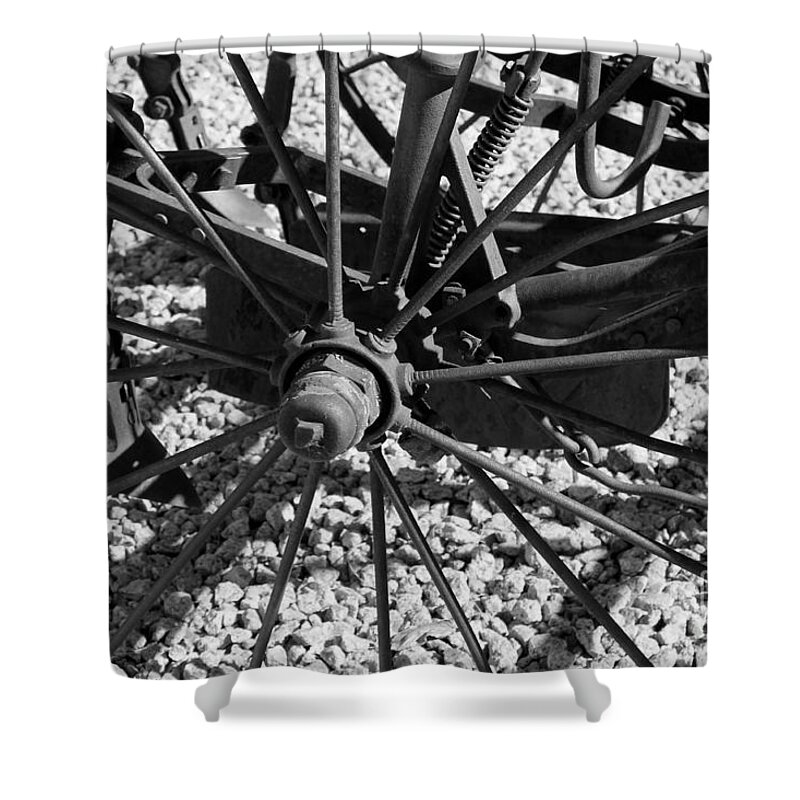 Wheel Shower Curtain featuring the photograph The Wheel by Pamela Walrath