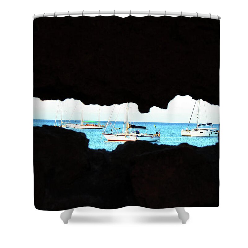 Landscape Shower Curtain featuring the photograph Through the Keyhole by La Dolce Vita
