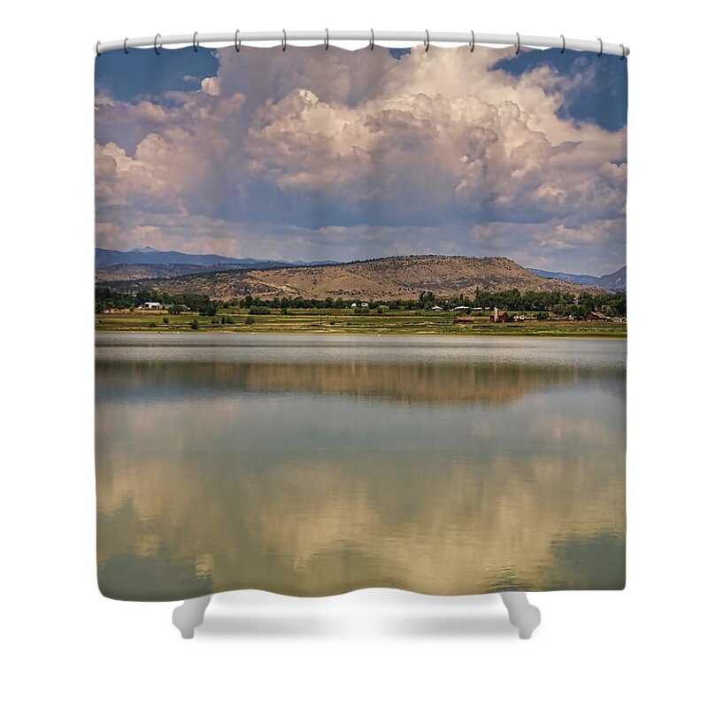 Clouds Shower Curtain featuring the photograph Thunderhead Building up Over The CO Rocky Mountains by James BO Insogna