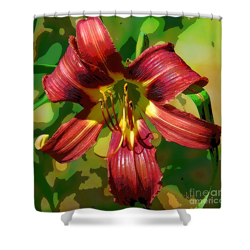 Flower Shower Curtain featuring the photograph Tiger Lily by Cindy Manero