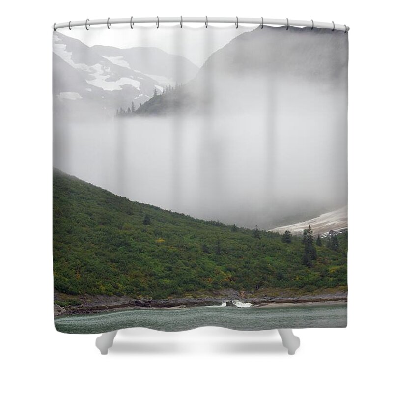 Mountain Shower Curtain featuring the photograph Tracy Arm Inlet by Marilyn Wilson