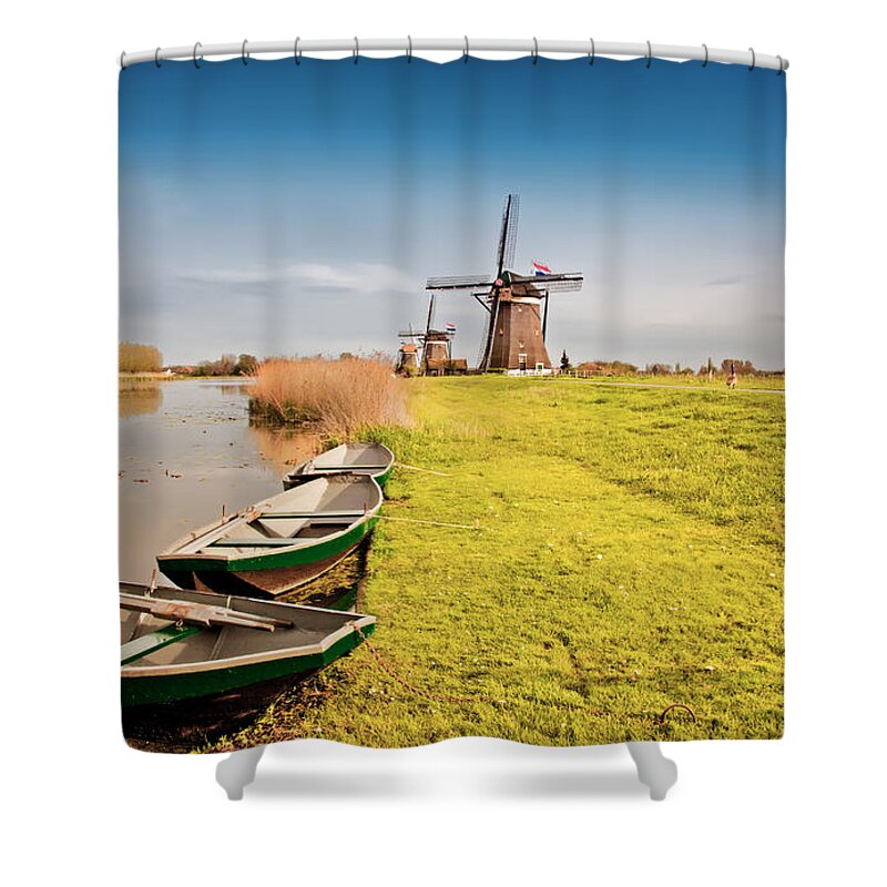 Netherlands Shower Curtain featuring the photograph Traditional Dutch Landscape by Ariadna De Raadt