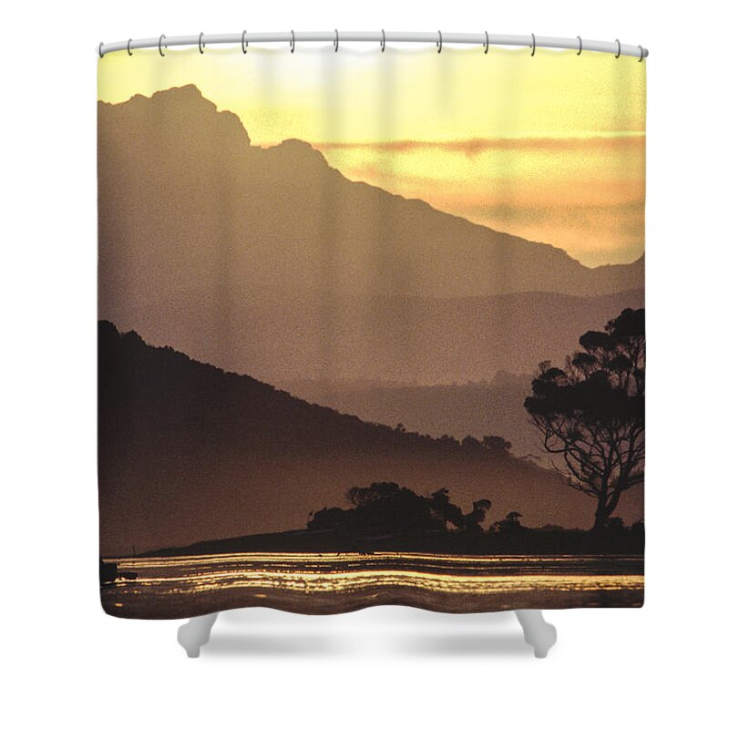 Sunset Shower Curtain featuring the photograph Tranquility by Alistair Lyne