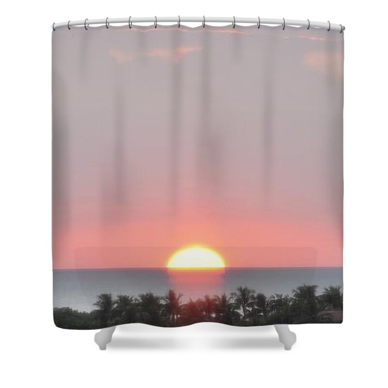 Sunset Shower Curtain featuring the photograph Tropical Sunset by Rich Bodane