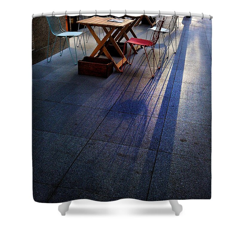 Street Shower Curtain featuring the photograph Twilight Shadows by Eena Bo