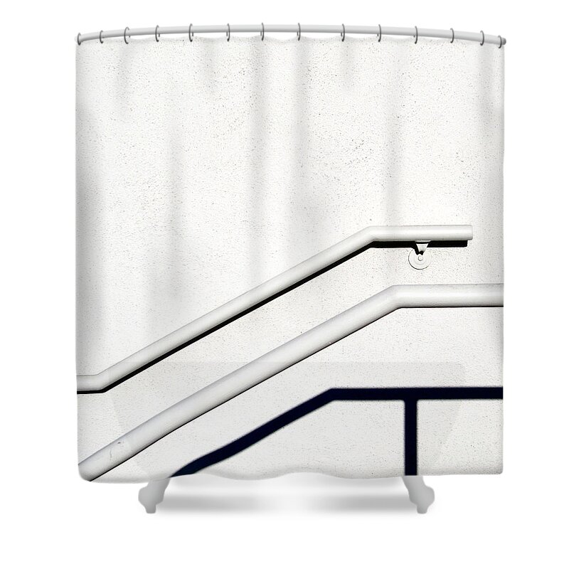 Cml Brown Shower Curtain featuring the photograph Two Rails by CML Brown