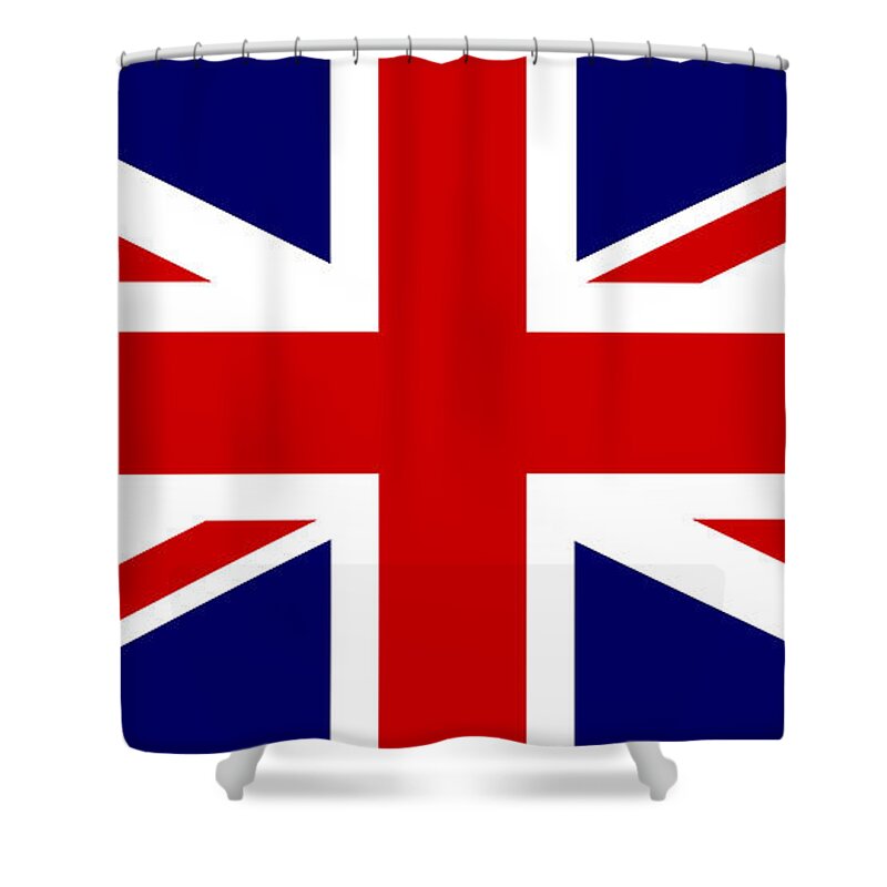 Union Flag Shower Curtain featuring the photograph Union Flag by Steev Stamford