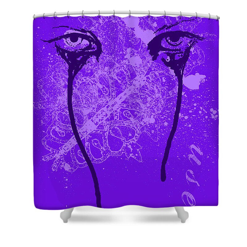 Used Shower Curtain featuring the mixed media Used by Tony Koehl