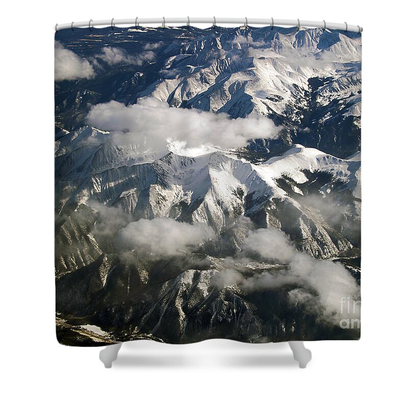 Fine Art Photography Shower Curtain featuring the photograph View From Above by Patricia Griffin Brett