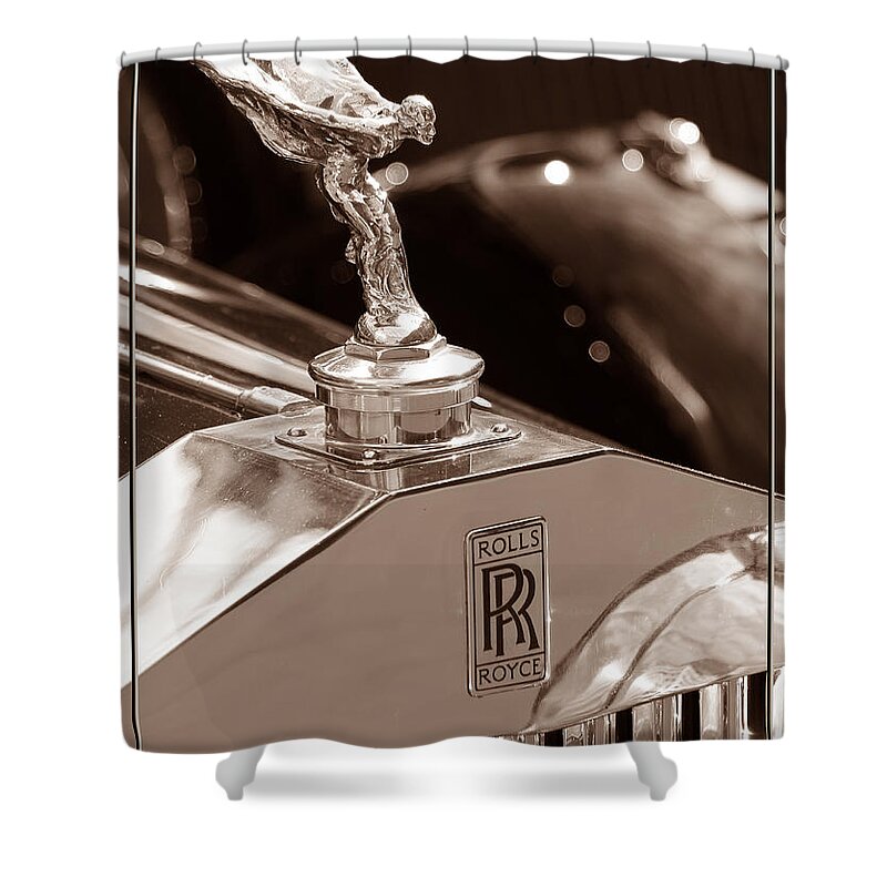 Rolls Shower Curtain featuring the photograph Vintage Rolls Royce 1 by Andrew Fare