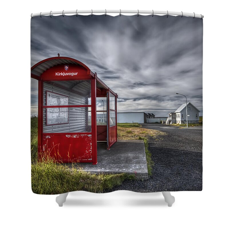 Wait Shower Curtain featuring the photograph Waiting For The Day by Evelina Kremsdorf