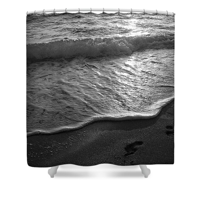 Ocean Shower Curtain featuring the photograph Walk With Me by Marysue Ryan