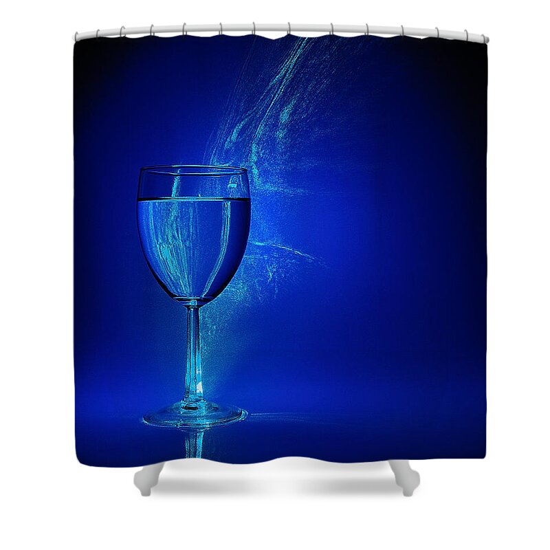 Water Shower Curtain featuring the photograph Water And Light by Mark Fuller