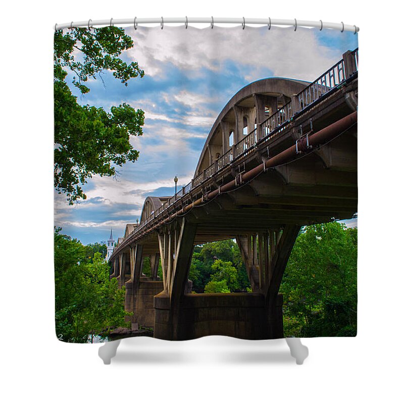 Bridges Shower Curtain featuring the photograph Wetumpka Bridge by Shannon Harrington