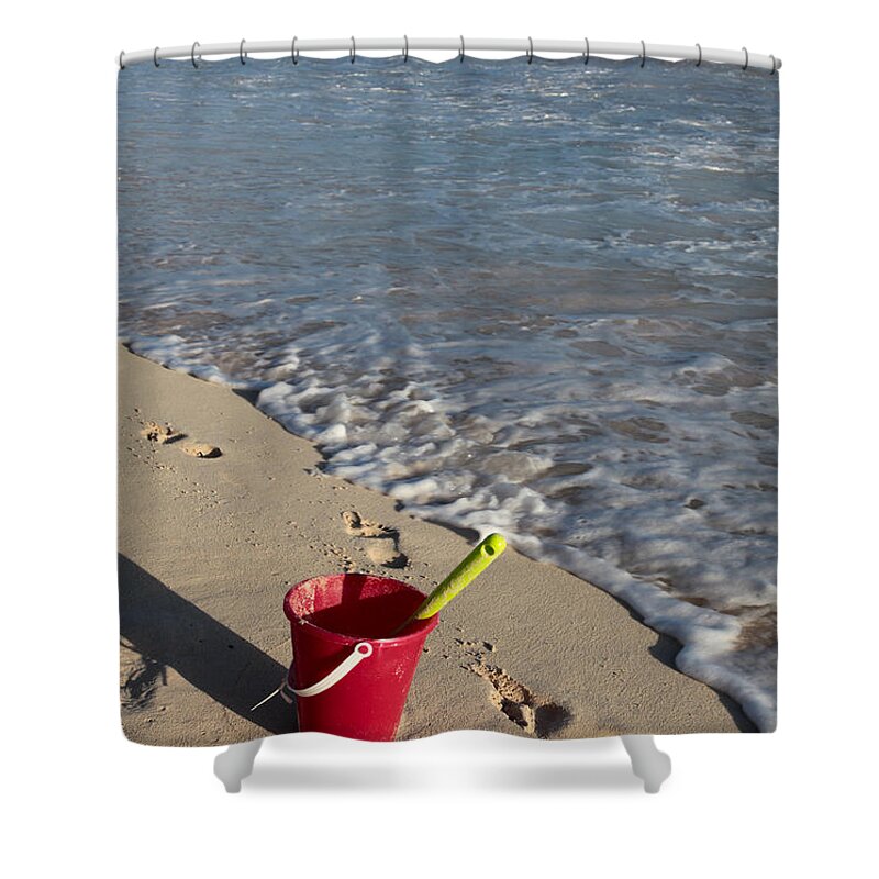 Caribbean Shower Curtain featuring the photograph When Can We Go to the Beach? by Karen Lee Ensley